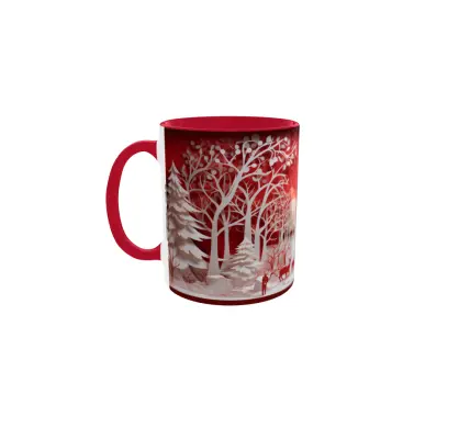 Iarna decor, cana din ceramica, 330ml, model cgs1800